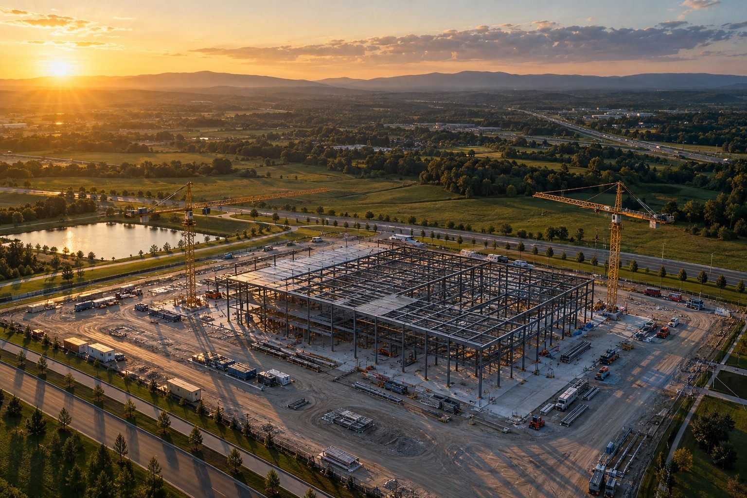 New commercial building under construction